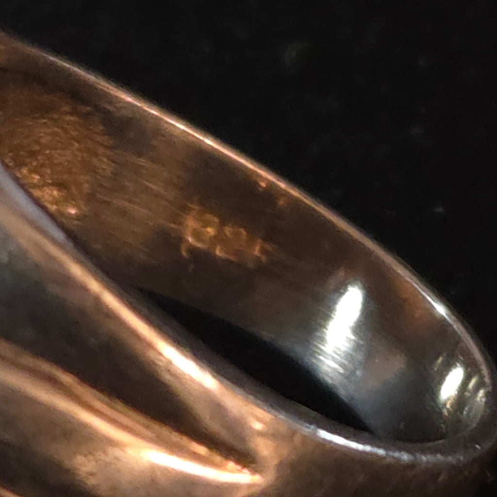 Vintage Size 6 Sterling Silver Wave Ring