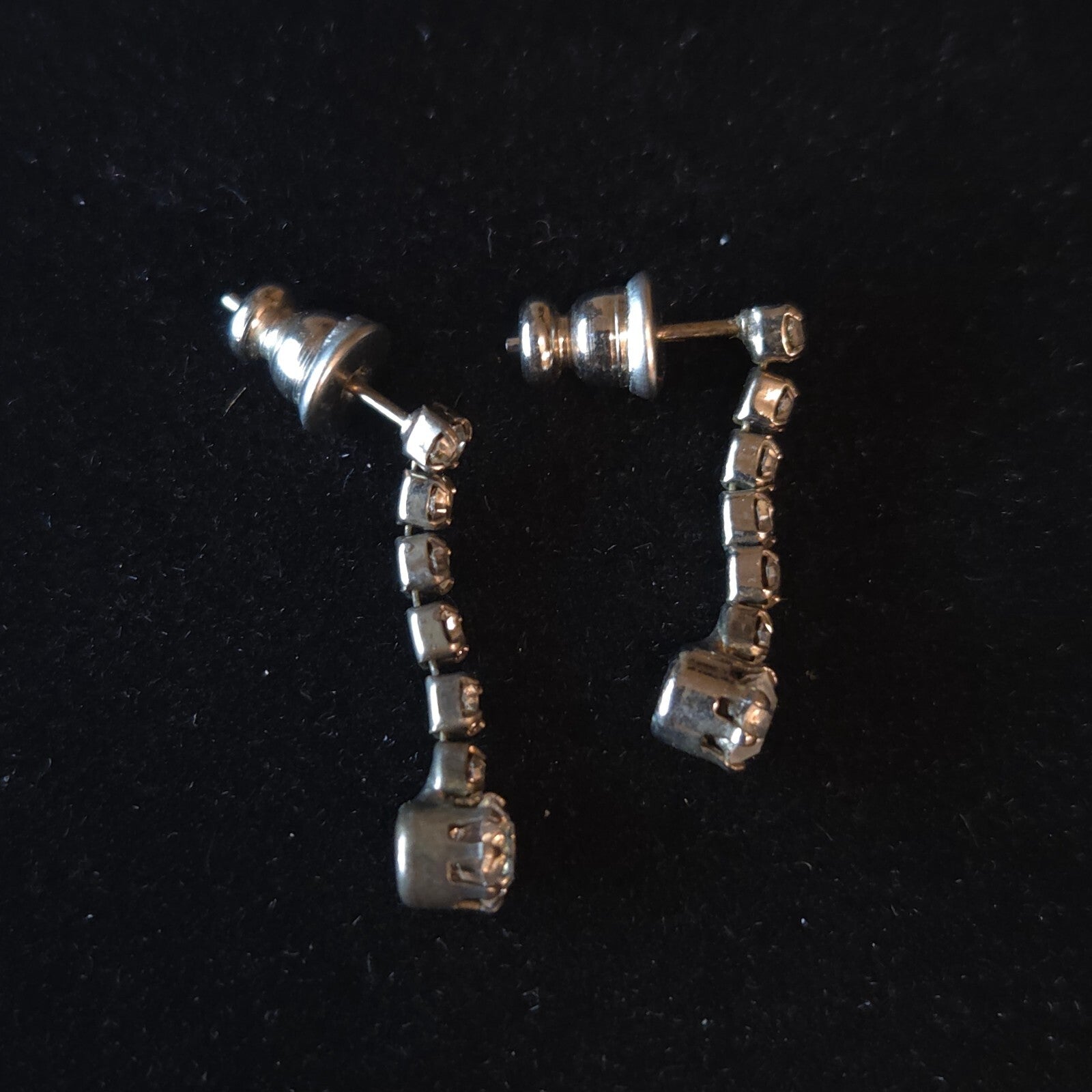 Twinkling Drop Rhinestone Earrings