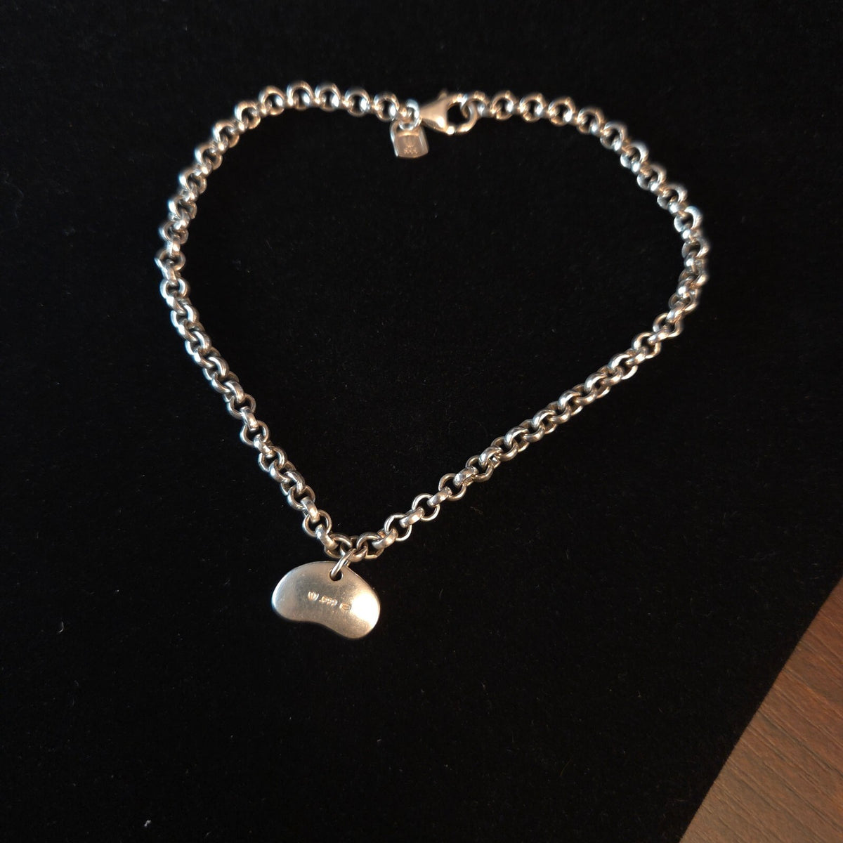 Sterling. 999 Silver Purity Bean Rolo Bracelet