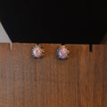 Sterling Silver Opal Stud Earrings