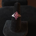 Vintage Size 7 Estate Sterling Silver Amethyst Cocktail Ring