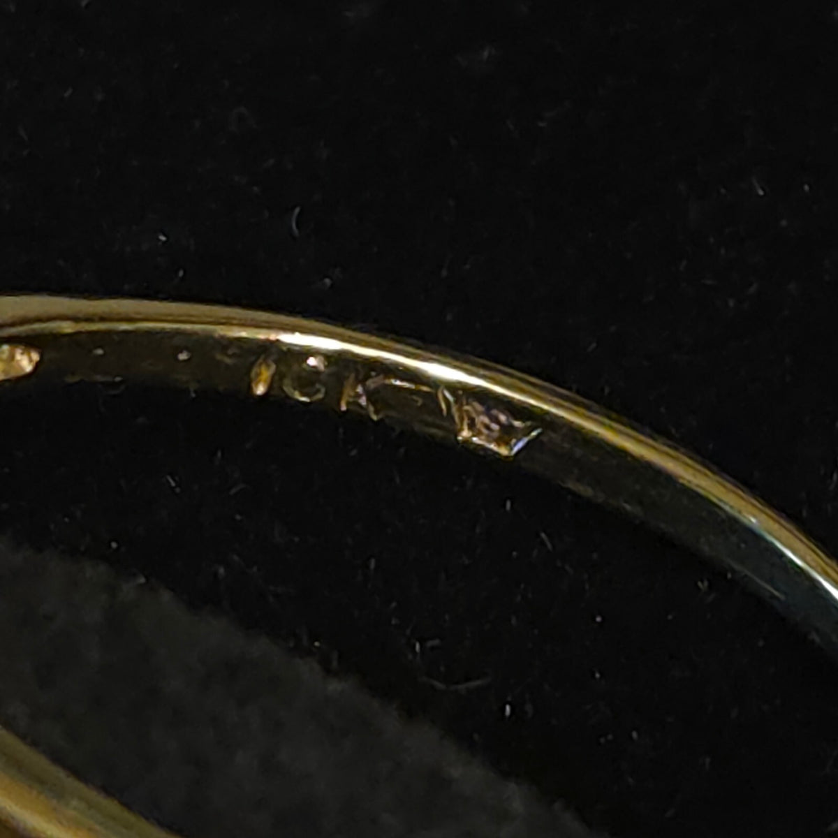 Vintage Size 7 10K Gold 6mm Pearl and CZ Ring