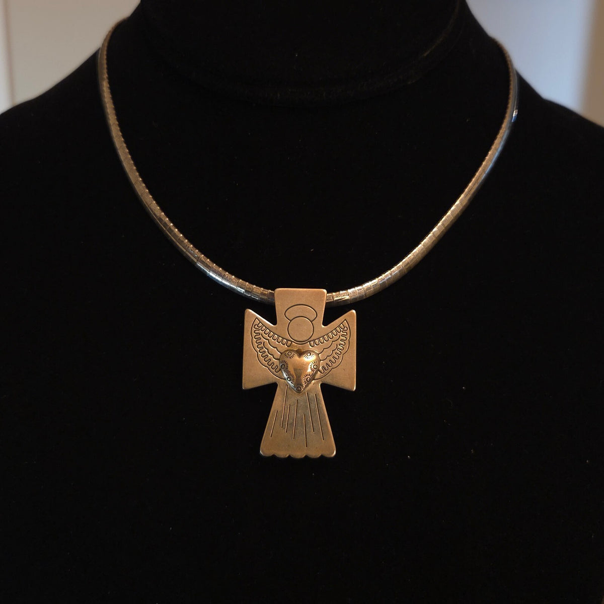 Milor 16" Sterling Silver Carolyn Pollack Pin Necklace
