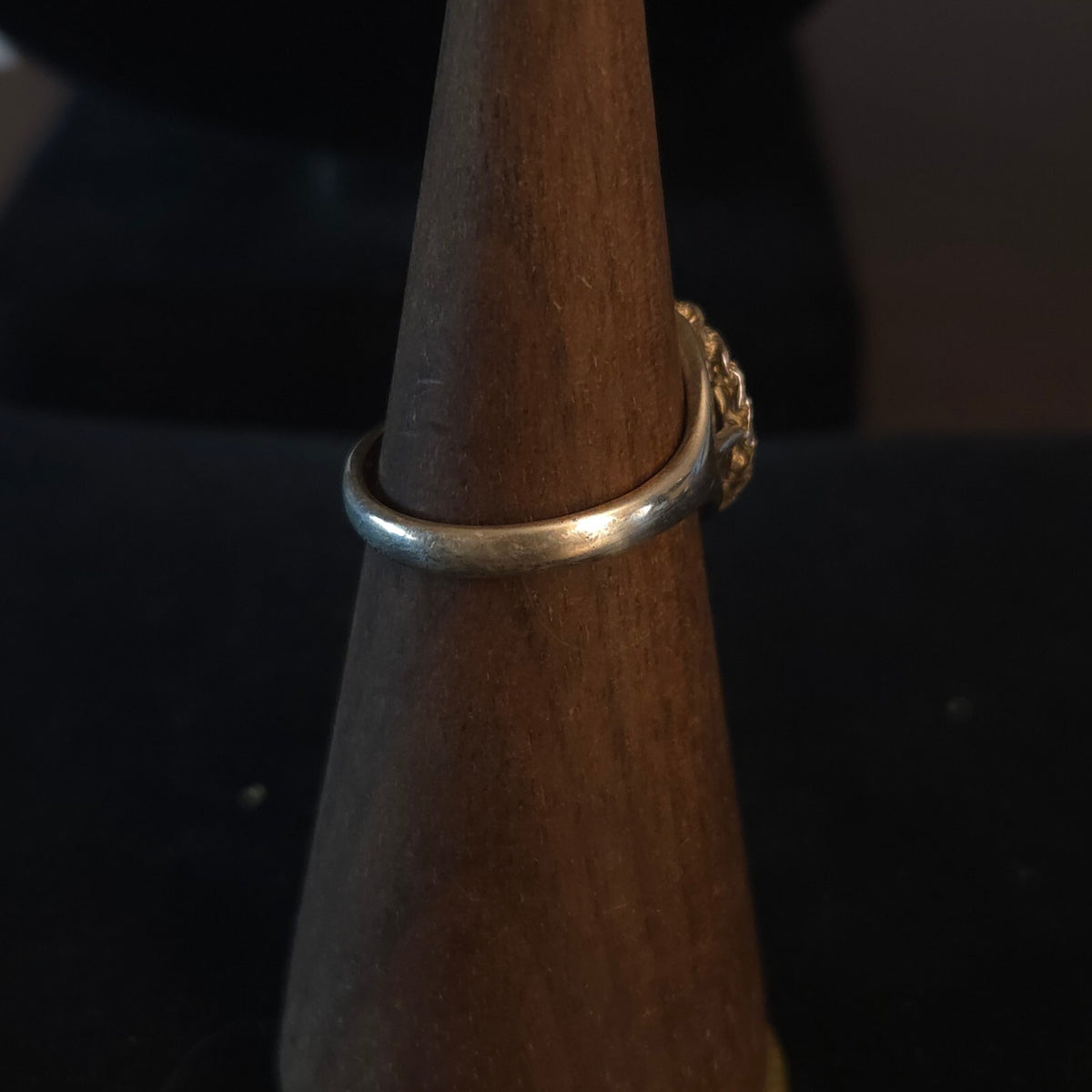 Vintage Size 7 Sterling Silver Cherub/Angel Signet Ring