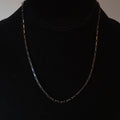 Vintage 18" Sterling Silver Black Plated Paperclip Chain