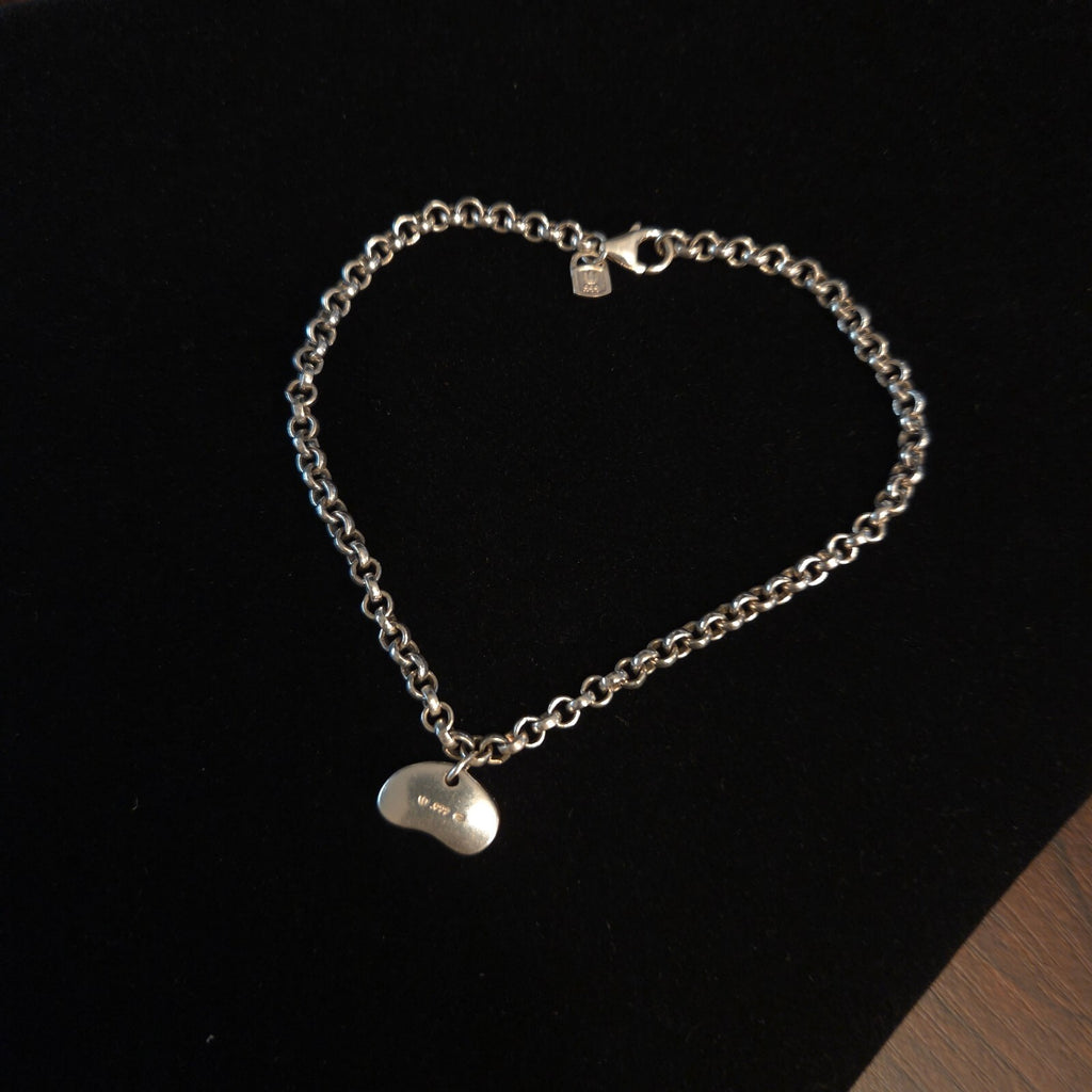 Sterling. 999 Silver Purity Bean Rolo Bracelet