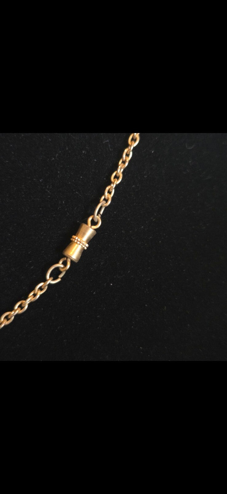 Vintage 16" Gold-Tone Coiled Pendant Necklace