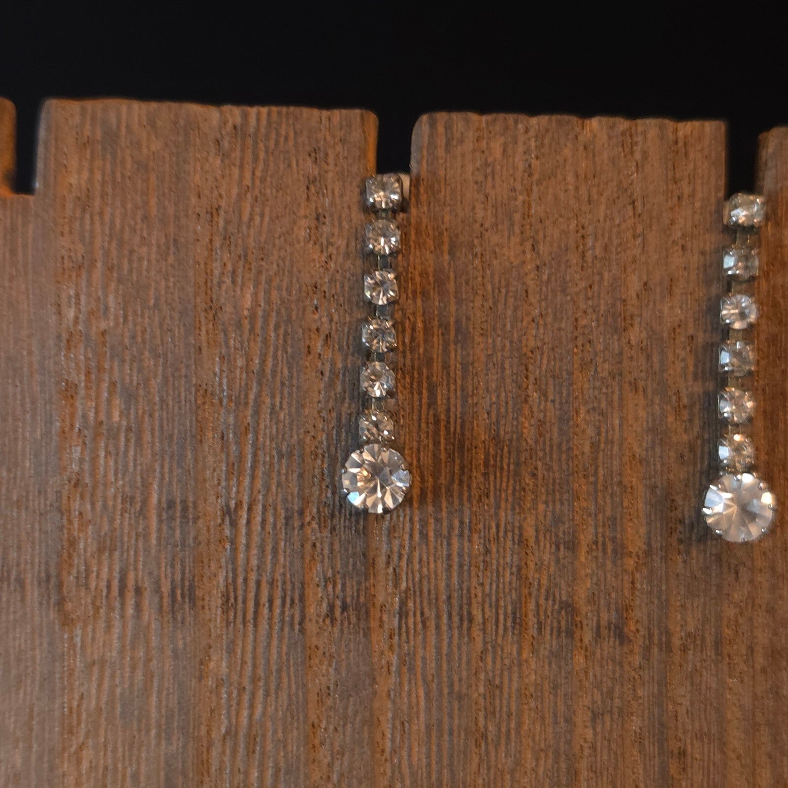 Twinkling Drop Rhinestone Earrings