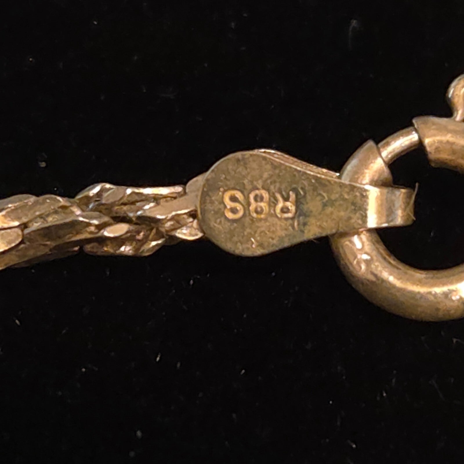Vintage 20" Sterling Silver Diamond Cut Rope Chain