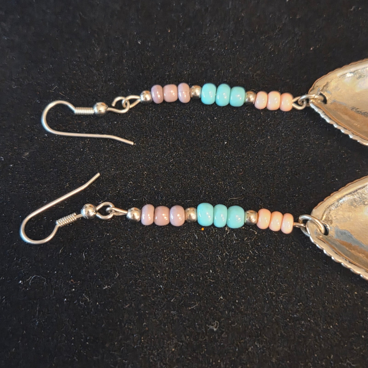 Silver-Tone Boho Dangle Earrings (3.5" Long)